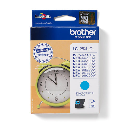 Brother LC125XLC ink cartridge 1 pc(s) Original Cyan Brother LC125XLC ink cartridge 1 pc(s) Original Cyan